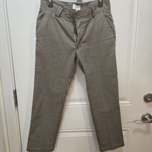 Men's Houndstooth Khakis in Black and Tan